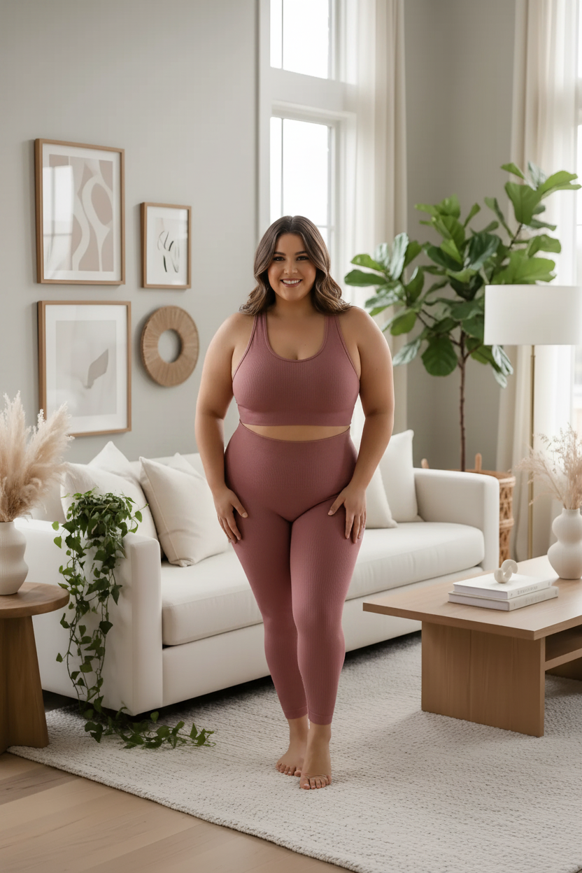Seamless Active Set - Lifestyle curvy