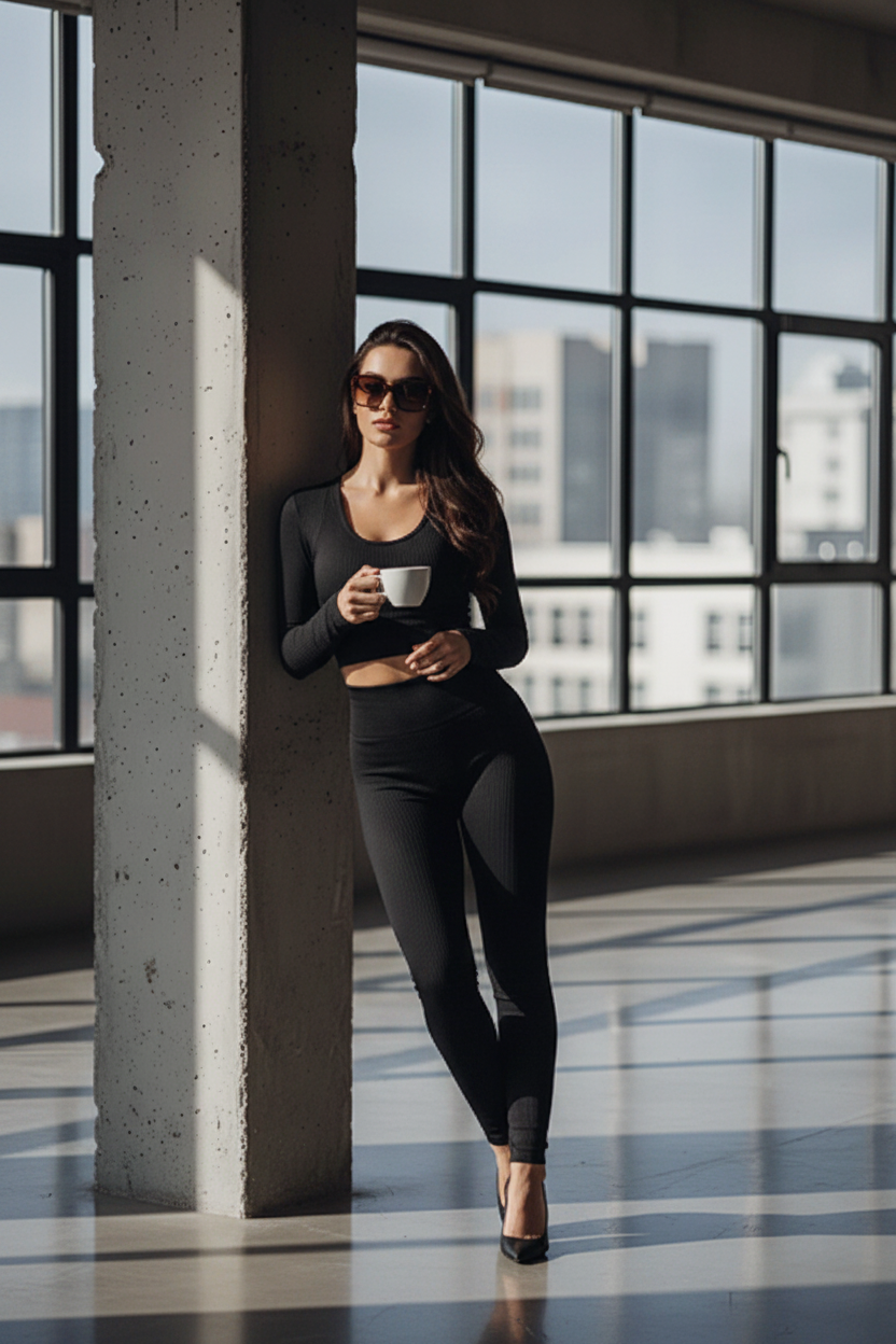 Seamless Active Set - Noir Lifestyle